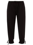 Simone Rocha - Drawstring Stretch-jersey Track Pants - Womens - Black