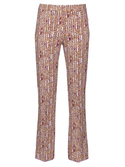 Giambattista Valli Abstract-print Cropped Flared Trousers