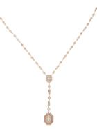 Matchesfashion.com Shay - Drop Illusion Diamond & 18kt Rose-gold Necklace - Womens - Crystal