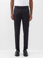Paul Smith - Pleated Cotton-blend Twill Chino Trousers - Mens - Navy