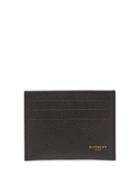 Matchesfashion.com Givenchy - Logo-print Grained-leather Cardholder - Mens - Black