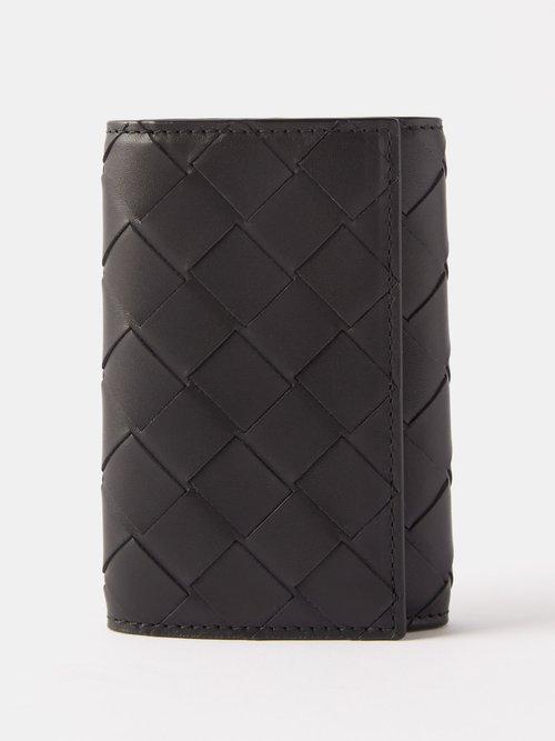 Bottega Veneta - Intrecciato-leather Keyring Pouch - Mens - Green