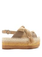 Matchesfashion.com Chlo - Qai Open Toed Platform Espadrilles - Womens - Khaki