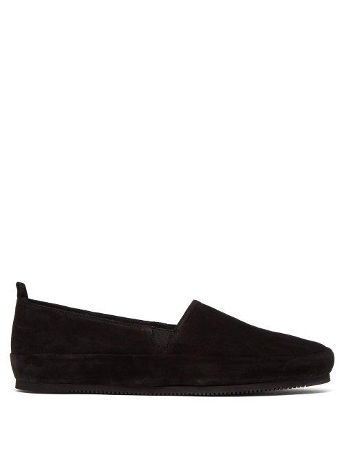 Matchesfashion.com Mulo - Suede Loafers - Mens - Black