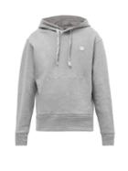Matchesfashion.com Acne Studios - Ferris Face Cotton Hooded Sweatshirt - Mens - Light Grey