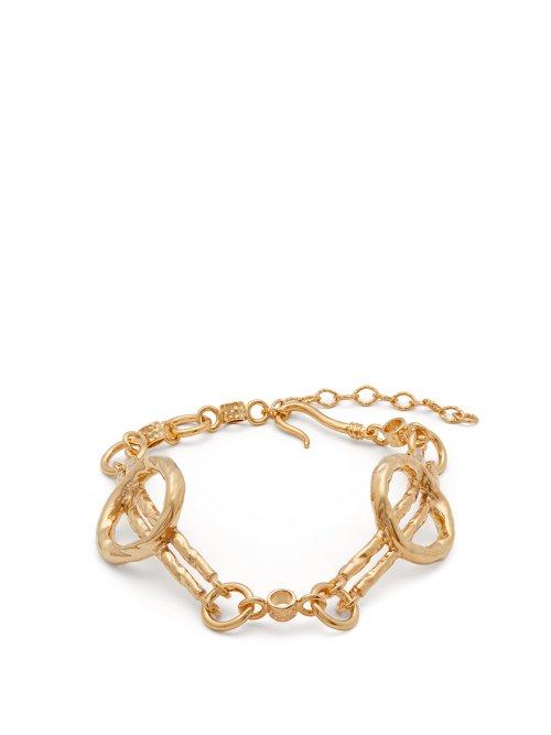 Matchesfashion.com Attico - Circles Gold Tone Anklet - Womens - Gold