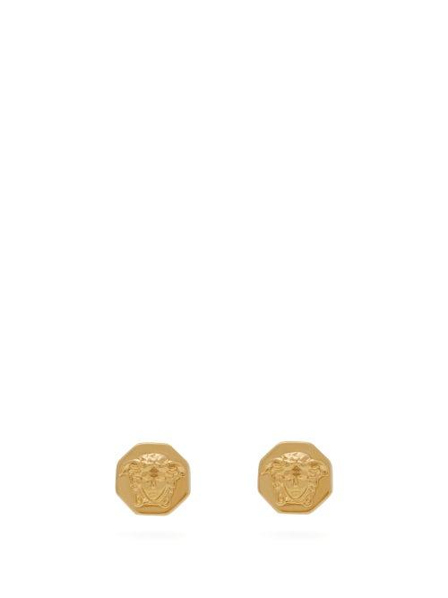 Matchesfashion.com Versace - Medusa Earrings - Mens - Gold