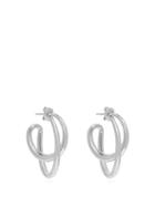 Matchesfashion.com Charlotte Chesnais - Initial Silver Hoop Earrings - Womens - Silver