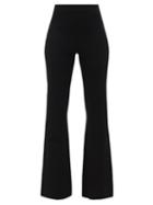 Gauge81 - Lajas Ribbed-jersey Flared-leg Trousers - Womens - Black