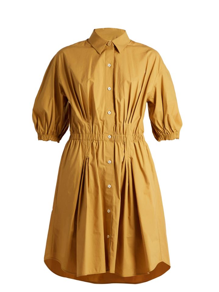 Sonia Rykiel Curved-hem Stretch Cotton-poplin Shirtdress