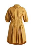 Sonia Rykiel Curved-hem Stretch Cotton-poplin Shirtdress