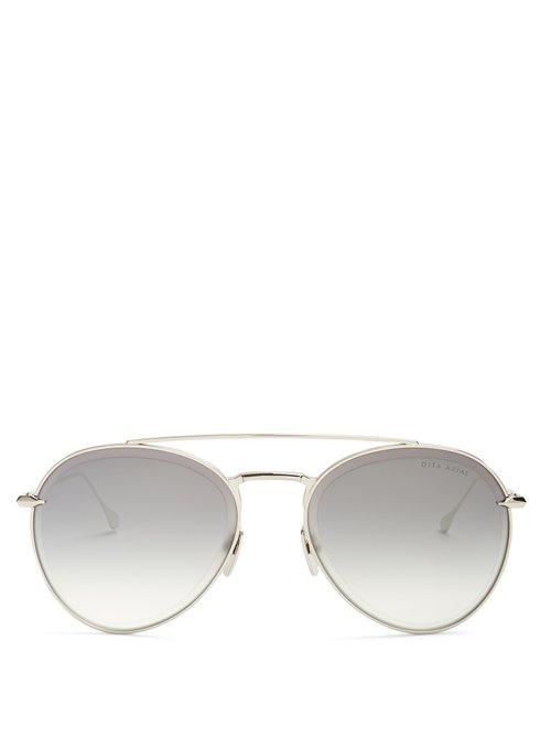 Matchesfashion.com Dita Eyewear - Axial Sunglasses - Mens - Silver