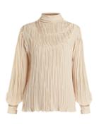 Johanna Ortiz Martina Cespedes Pleated High-neck Blouse