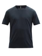 Mens Activewear Veilance - Frame Wool-blend Jersey T-shirt - Mens - Navy