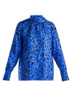 Valentino Leopard-print Silk Blouse