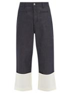 Matchesfashion.com Loewe - Fisherman Turn-up Jeans - Mens - Dark Blue