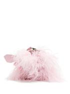 Matchesfashion.com Marques'almeida - Feather-trimmed Leather Bag - Womens - Pink