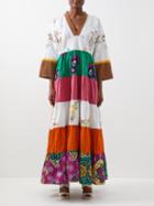 Rianna + Nina - Kendima Patchworked Vintage-cotton Maxi Dress - Womens - Multi