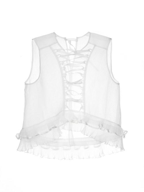 Isabel Marant Vienna Lace-front Silk Top