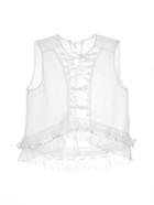 Isabel Marant Vienna Lace-front Silk Top