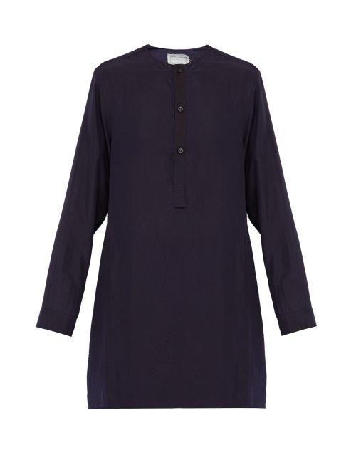 Matchesfashion.com By Walid - Pablo Silk Satin Shirt - Mens - Indigo