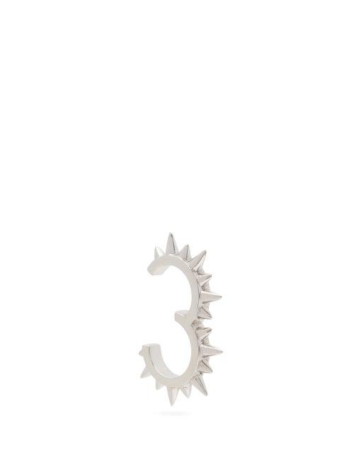 Matchesfashion.com Alan Crocetti - Rodeo Spur Sterling Silver Single Earring - Mens - Silver