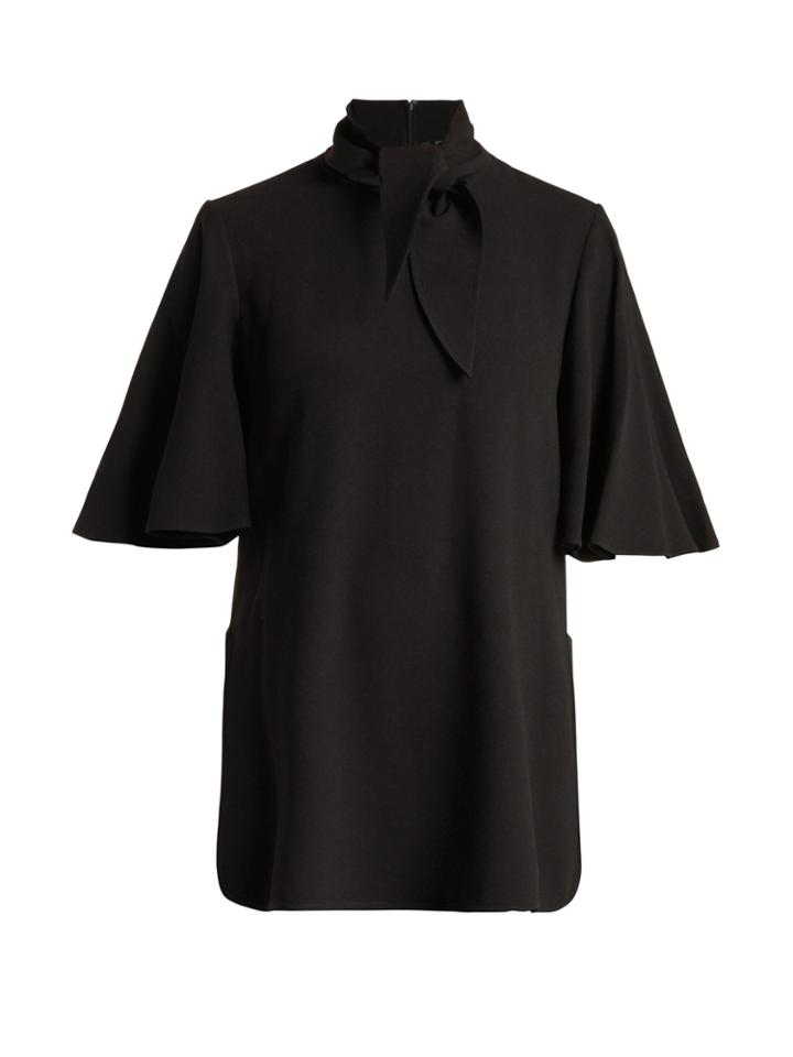 Ellery Salvador Neck-tie Crepe Blouse