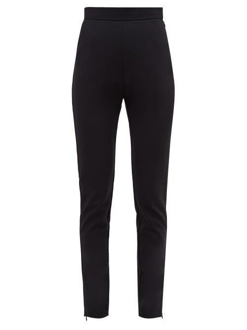 Matchesfashion.com Balmain - Slim Fit Wool Blend Trousers - Womens - Black