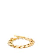 Matchesfashion.com All Blues - Moto Flat-chain Gold-vermeil Bracelet - Womens - Gold