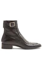 Matchesfashion.com Saint Laurent - Miles Leather Boots - Mens - Black