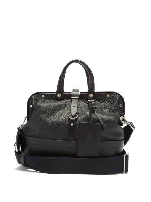 Matchesfashion.com Maison Margiela - Grained-leather Holdall - Mens - Black