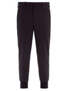 Matchesfashion.com Neil Barrett - Fitted Cuff Tailored Trousers - Mens - Navy