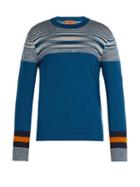 Matchesfashion.com Missoni - Wool Crew Neck Sweater - Mens - Blue Multi