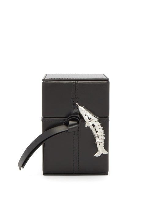 Matchesfashion.com Jil Sander - Fish-charm Leather Playing Cards Case - Black