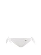 Matchesfashion.com Dolce & Gabbana - Logo Plaque Tie Side Bikini Briefs - Womens - White