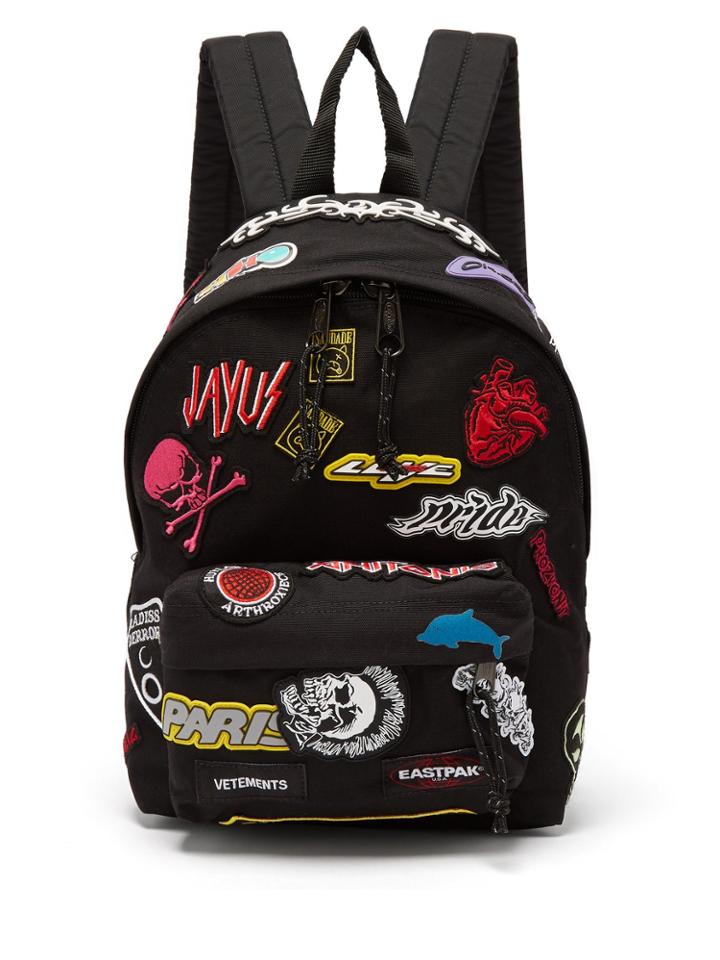 Vetements X Eastpak Embroidered Canvas Backpack