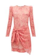 Matchesfashion.com Adriana Degreas - Hydrangea-print Tiered Sun Dress - Womens - Pink Print
