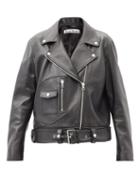 Matchesfashion.com Acne Studios - New Merlyn Leather Biker Jacket - Womens - Black