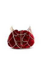 Rosantica - Crystal-embellished Cross-body Bag - Womens - Red Multi