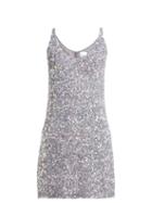 Matchesfashion.com Ashish - Sequinned Mini Dress - Womens - Silver