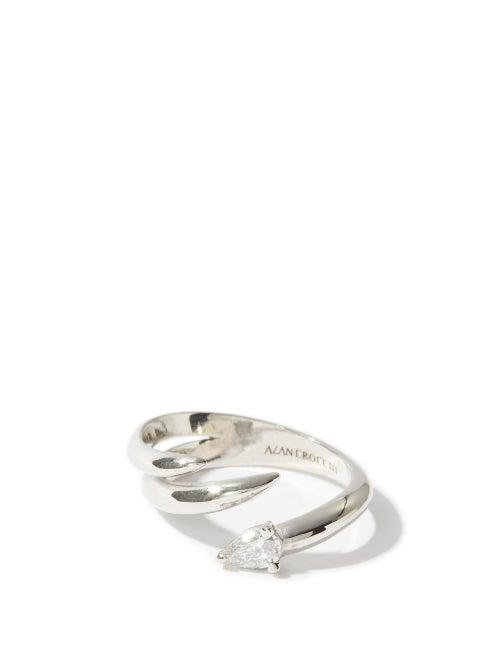 Matchesfashion.com Alan Crocetti - Shard Diamond & 18kt White-gold Ring - Mens - White Gold