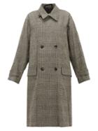Matchesfashion.com Chimala - Double Breasted Wool Blend Overcoat - Womens - Dark Grey