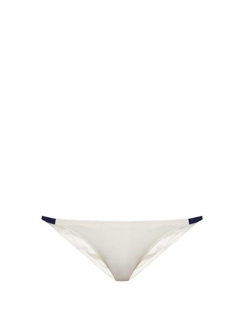 Matchesfashion.com Solid & Striped - The Morgan Bikini Briefs - Womens - Cream Multi