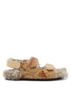 Matchesfashion.com By Walid - Felix 17th Century Shearling Lined Sandals - Womens - Multi