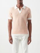 Thom Sweeney - Cotton-blend Knit Polo Shirt - Mens - Orange
