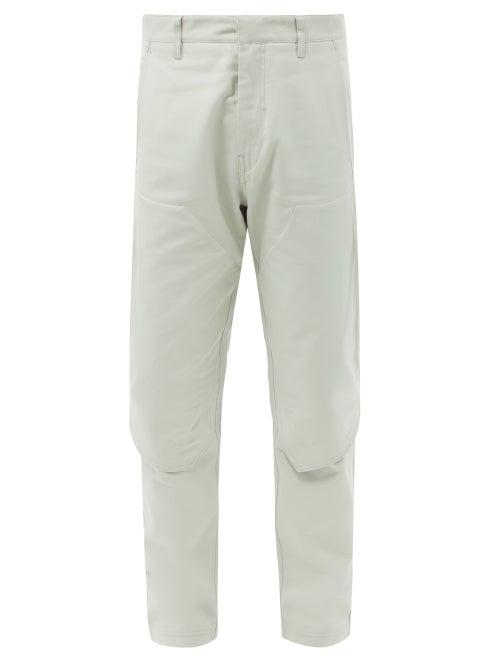 Stone Island Shadow Project - Mercerised Cotton-jersey Cargo Trousers - Mens - Grey