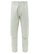 Stone Island Shadow Project - Mercerised Cotton-jersey Cargo Trousers - Mens - Grey