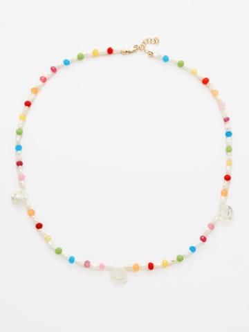 Roxanne First - Disco Agate, Pearl & 14kt Gold Necklace - Womens - Multi