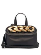 Matchesfashion.com Jw Anderson - Lid Curb-chain Leather Shoulder Bag - Womens - Black