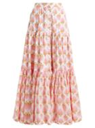 Wiggy Kit Printed Cotton Maxi Skirt